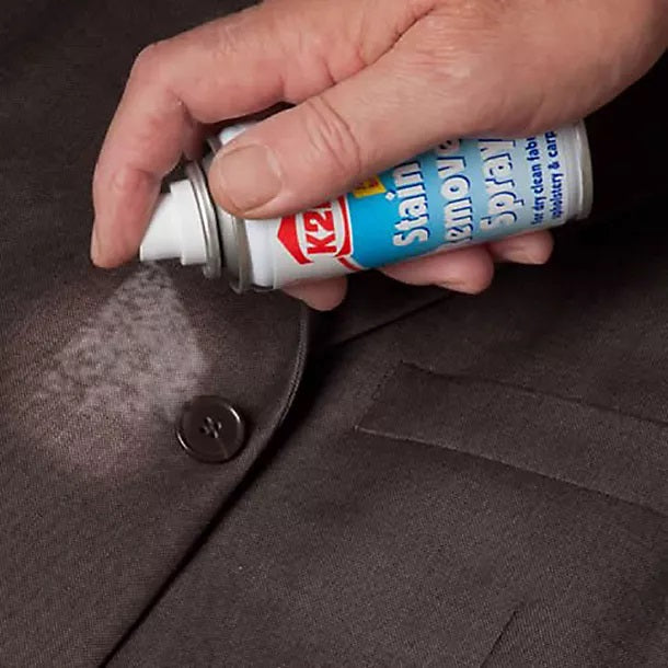 K2r Stain Remover Spray Multicoloured 100ml 2088518 | For Dry Clean Fabrics-Upholstery and Carpets | Quick Spray-On Brush-Off Formula