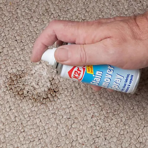 K2r Stain Remover Spray Multicoloured 100ml 2088518 | For Dry Clean Fabrics-Upholstery and Carpets | Quick Spray-On Brush-Off Formula