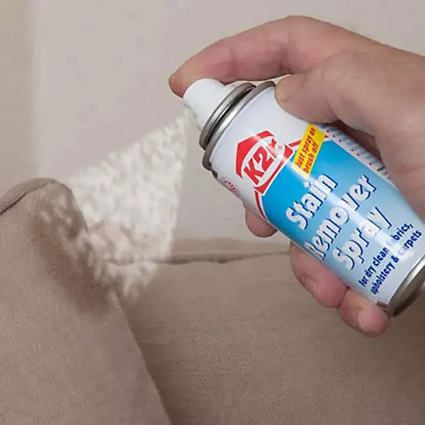 K2r Stain Remover Spray Multicoloured 100ml 2088518 | For Dry Clean Fabrics-Upholstery and Carpets | Quick Spray-On Brush-Off Formula