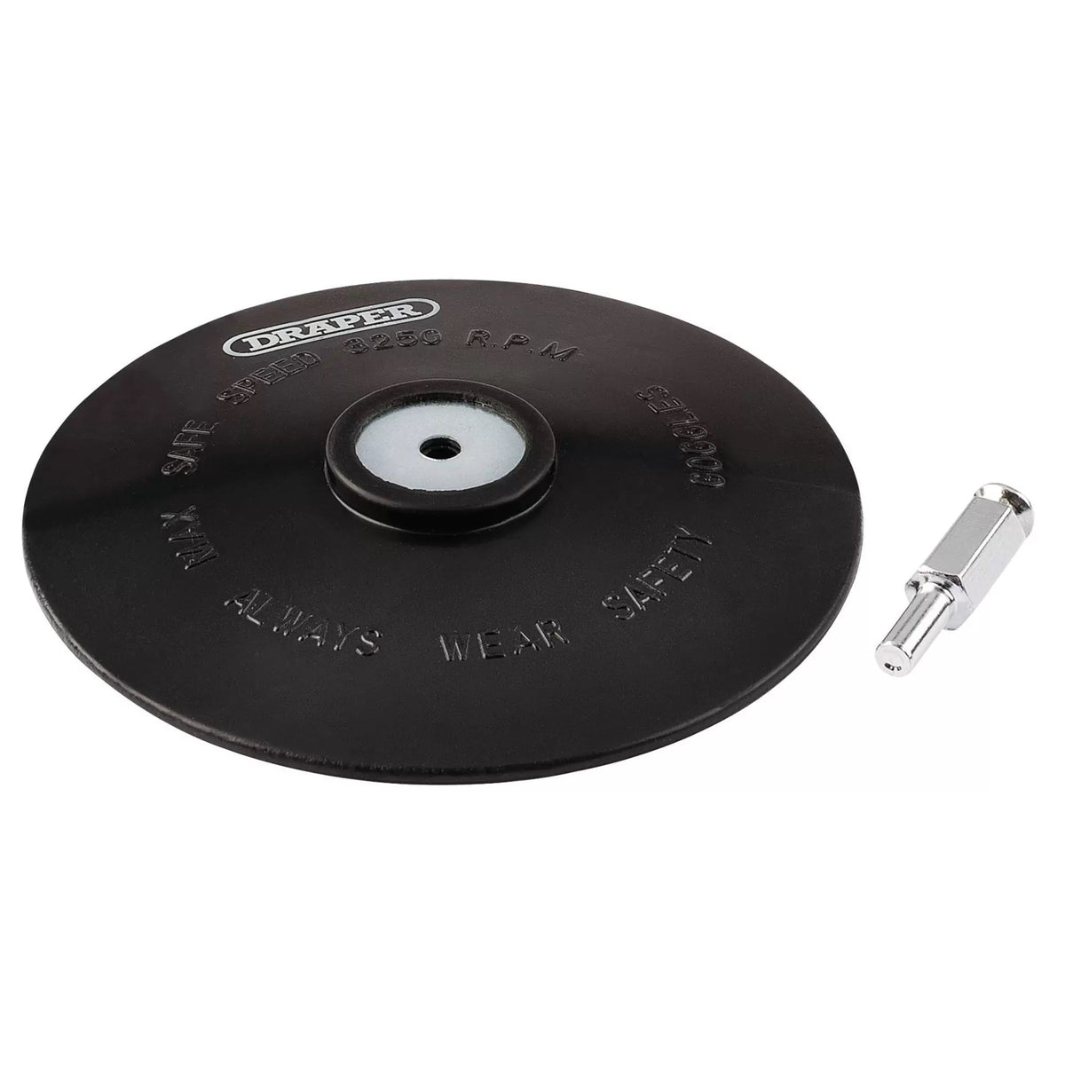 Draper Rubber Backing Disc Black 125mm 83815