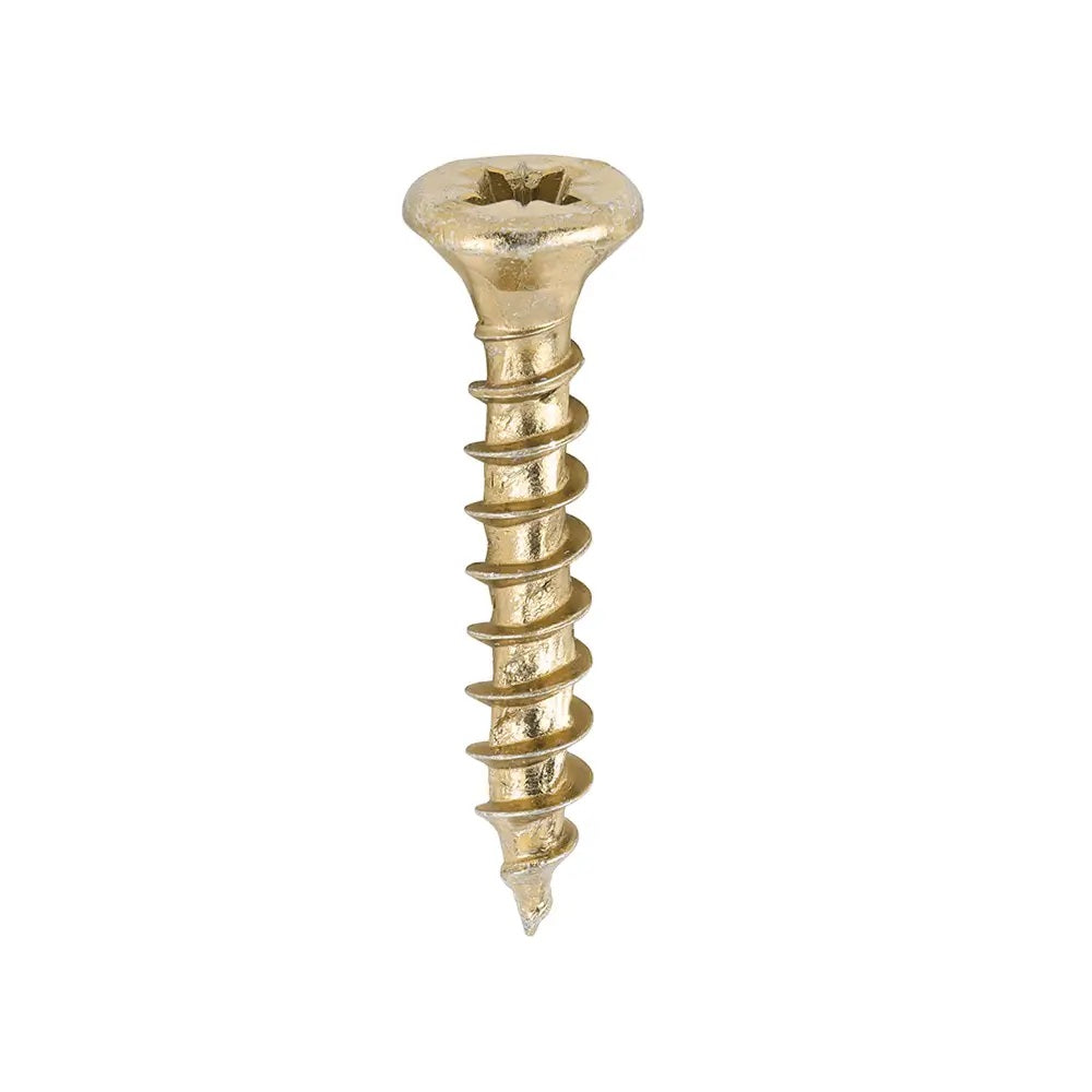 Fischer PZ2 Power Fast Wood Screw Gold 4.5mm x 25mm Pack Of 200 653859