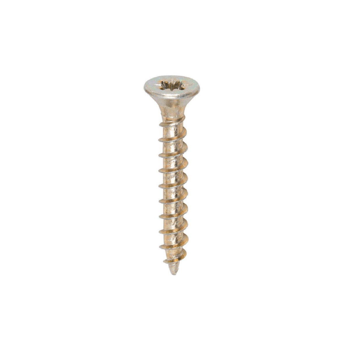 Timco Solo Wood Screws Zinc Yellow 3.0mm x 20mm Pack of 200 30020SOLOC | Timber Construction Screws | Chipboard and Woodscrews