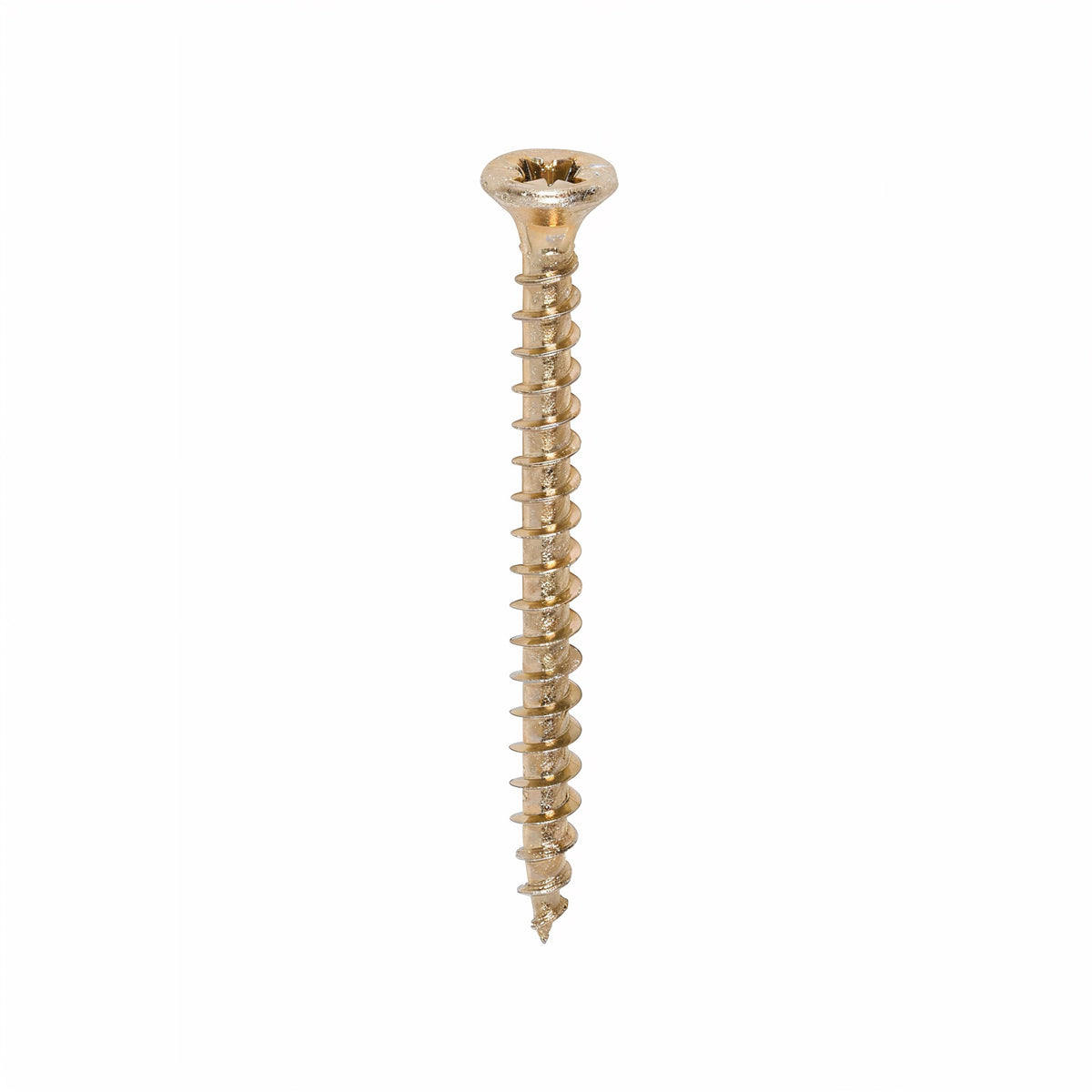 Timco Solo Wood Screws Zinc Yellow 3.5mm x 40mm Pack of 200 35040SOLOC | Double Countersunk | 40 Degree Single Deep Thread | Sharp Point