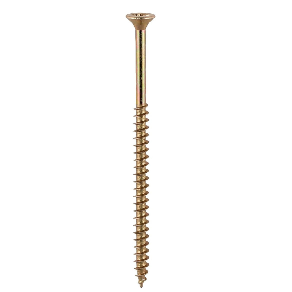 Timco Solo Wood Screws Zinc Yellow 4.5mm x 40mm Pack of 200 45040SOLOC | Double Countersunk | 40 Degree Single Deep Thread | Sharp Point
