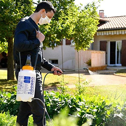Hozelock Standard Pressure Sprayer White 7Ltr 42319012 | Supplied With Complete Fittings | Garden Pump Action Sprayer | For Pesticides-Fertiliser and Weedkiller | Adjustable Nozzle and Shoulder Strap Included
