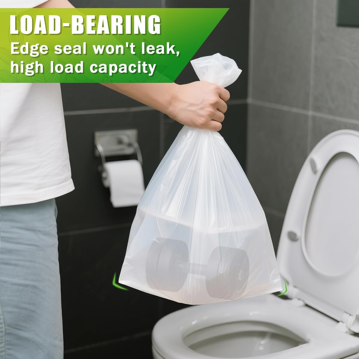 Kingfisher Everyday Pedal Bin Liners White Pack of 100 BB100P | 12Ltr Capacity | Durable Kitchen Waste Bags | Made from Recycled Material
