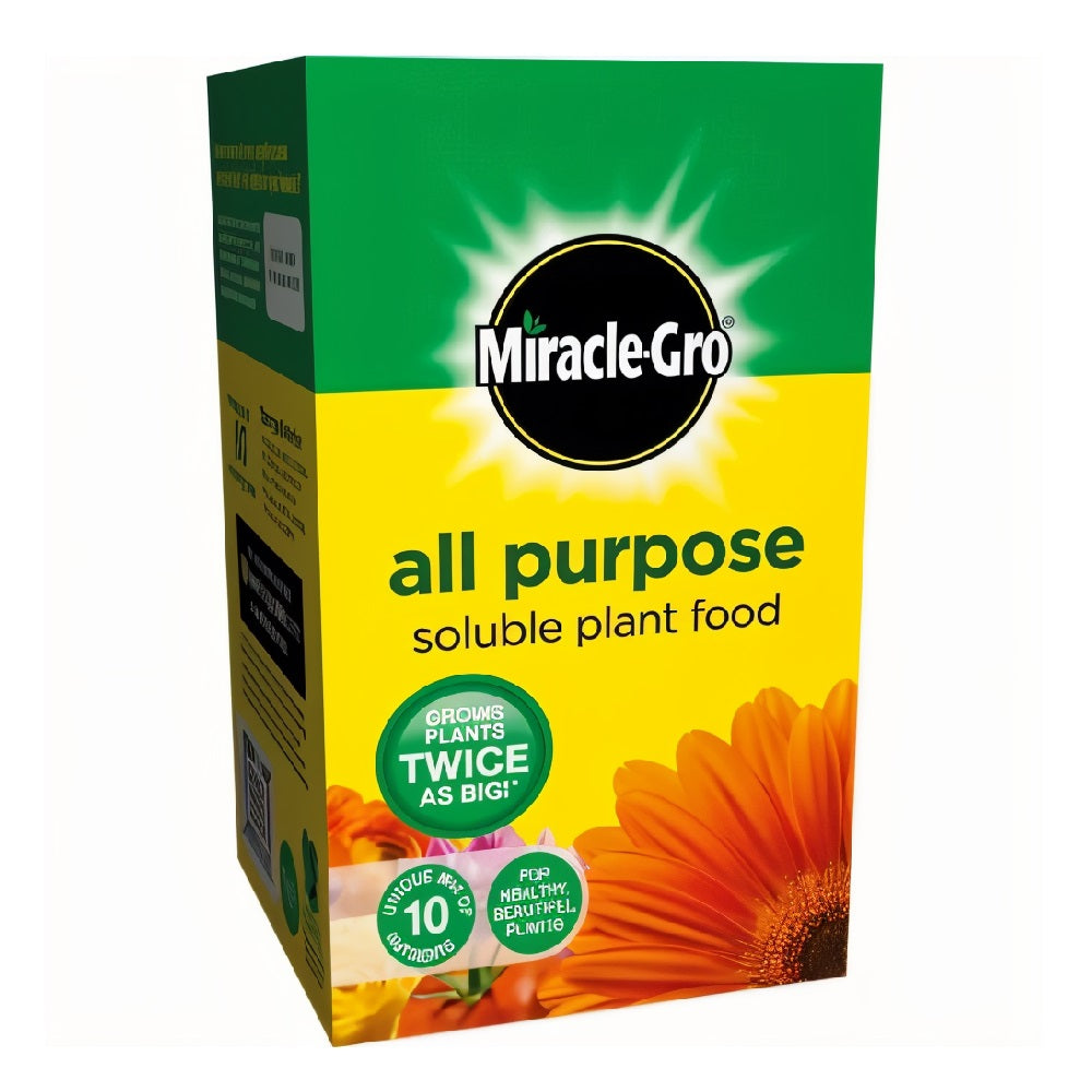 Miracle-Gro All Purpose Soluble Plant Food 500g 016921 | Grow Plants Twice as Big | Unique Mix of 10 Nutrients | For Healthy Beautiful Plants