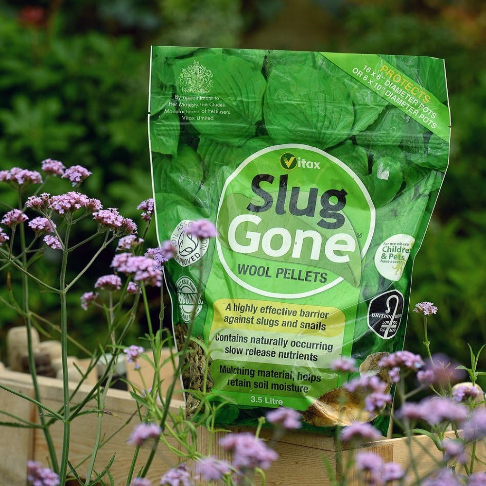 Vitax Slug Gone Wool Pellets Brown 3.5L 5SLG35 | Ideal for Use in a Family Garden | Suitable for Organic Gardening