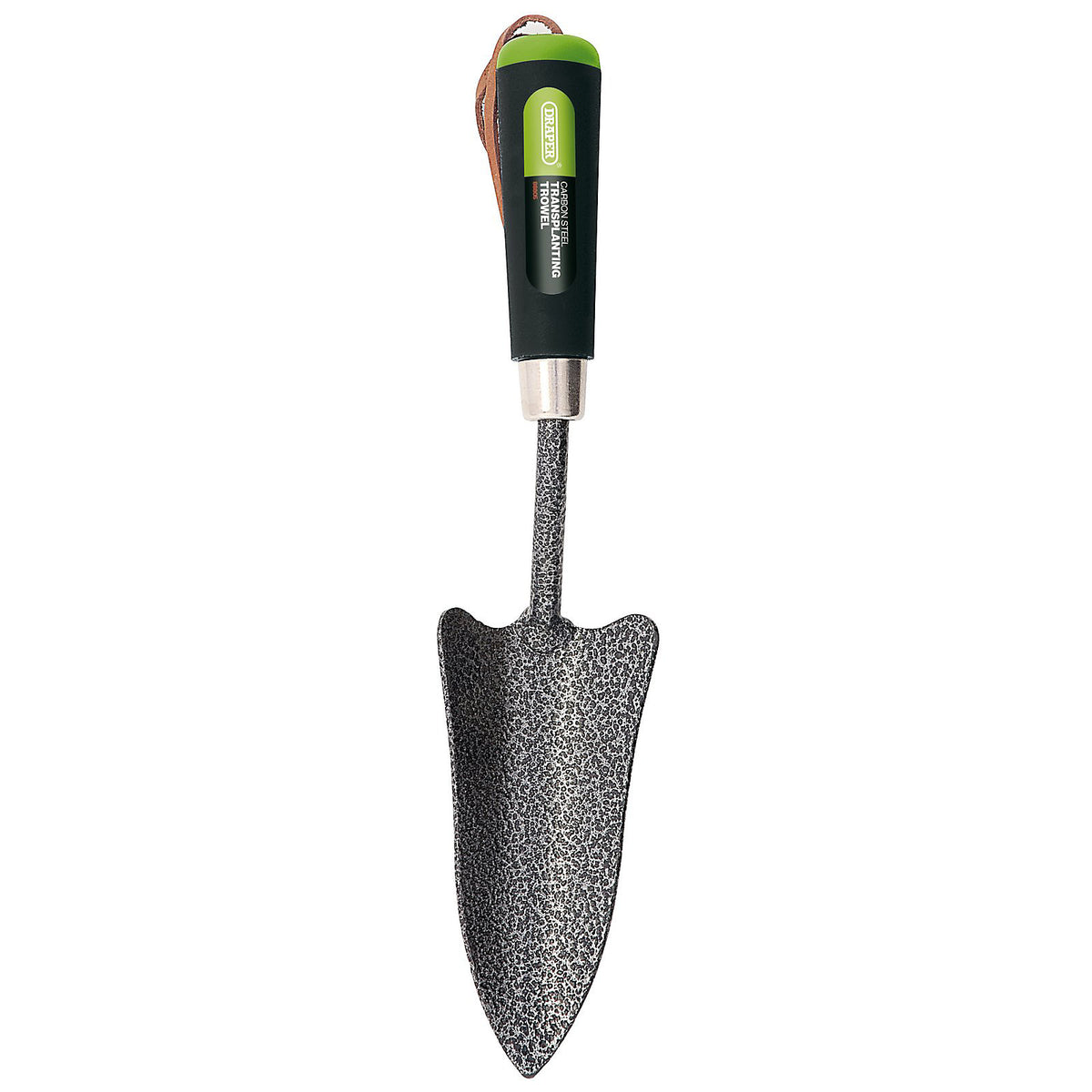 Draper Carbon Steel Transplanting Trowel Black and Green 195648