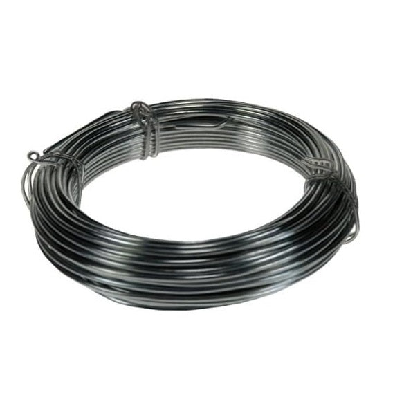 Kingfisher Multipurpose Galvanised Garden Wire Silver 10Mtr x 2mm GSW103C | Strong Tying Wire for Plants-Fencing and DIY Projects