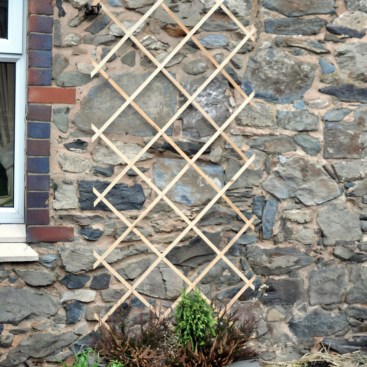 Kingfisher Garden Trellis Natural 6Ft X 2Ft TRELIS2