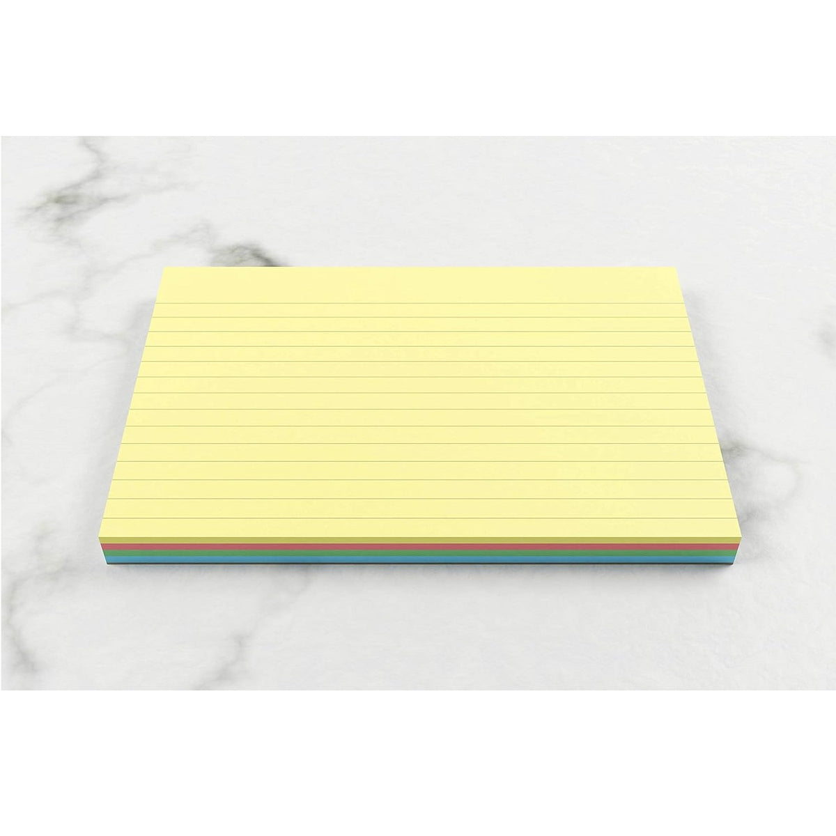 Silvine Luxpad A6 Gluebound Revision and Presentation Cards Assorted Colours 6-Inch x 4-Inch Pack of 48 CR50AC | Lined with Headline