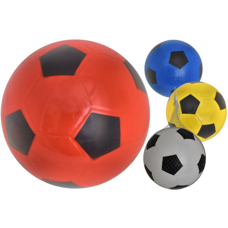 Kandytoys Kids Lightweight Football in Net Assorted Colours 8-Inch Pack of 1 TY4793 | Soft PVC Play Ball | For Outdoor Games | Beach and Garden Fun | Ideal for Children Aged 3 Plus