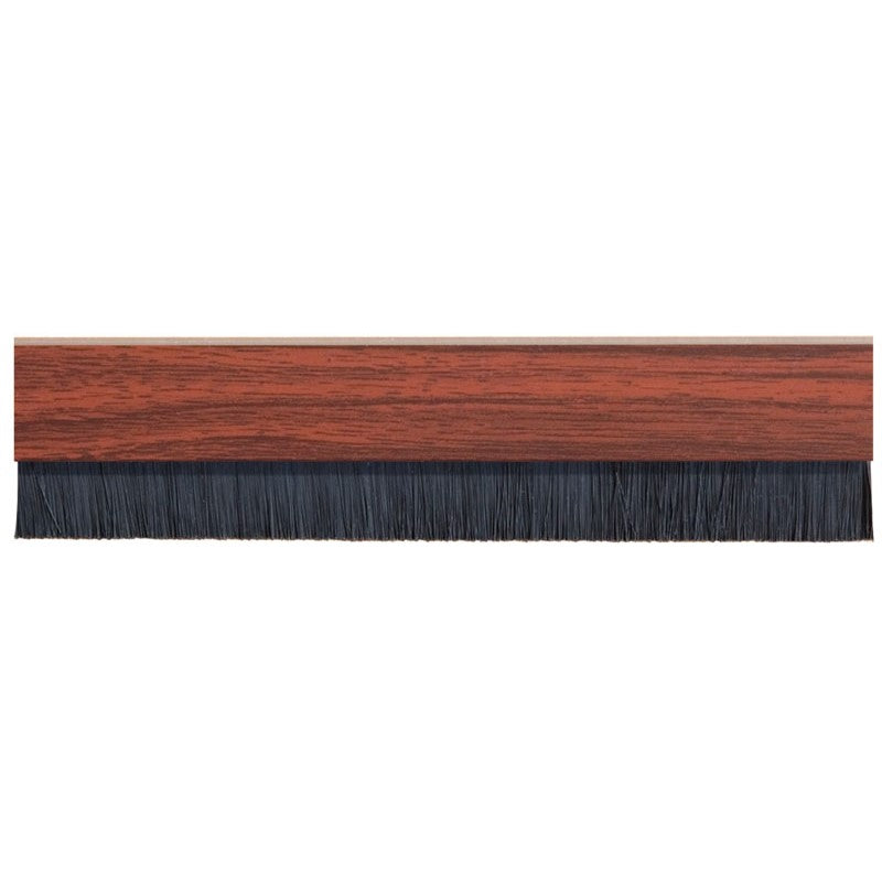 Exitex Bottom Door Seal Brush Strip Mahogany 914mm