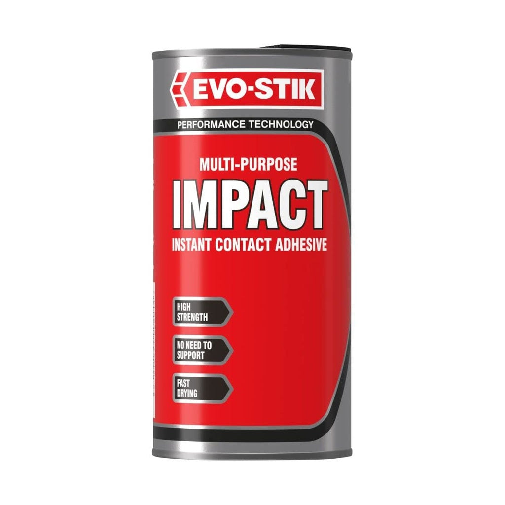 Evo-Stik Multi-Purpose Impact Instant Contact Adhesive Clear 500ml 348301 | High Strength | Fast Drying