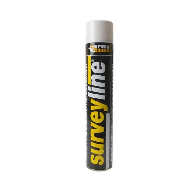 Everbuild Surveyline Marker Spray White 750ml 490214
