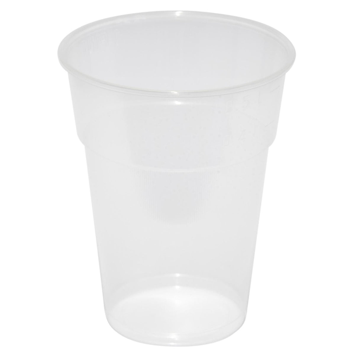 Caroline Plastic Tumblers Clear 500ml Pack of 12 1623 | Disposable Drinking Cups | Ideal for Parties-Events and Catering Use