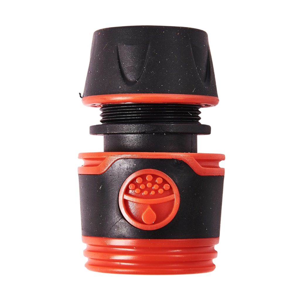 Amtech Hose Connector Without Stop Red and Black 0.5-Inch U2524 | Durable Garden Hose Fitting | Compatible with Other Leading Brand Name Hose Connectors