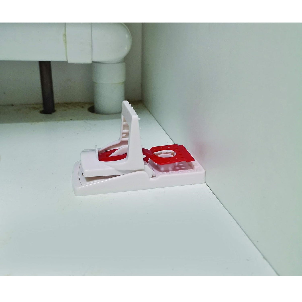 STV The Big Cheese Ultra Power Ready-Baited Mouse Traps White and Red STV148 | Guaranteed to Kill Mice Fast | Easy Set-Up - One Touch to Set | Indoor and Outdoor Use | Durable Design | Catch and Kill