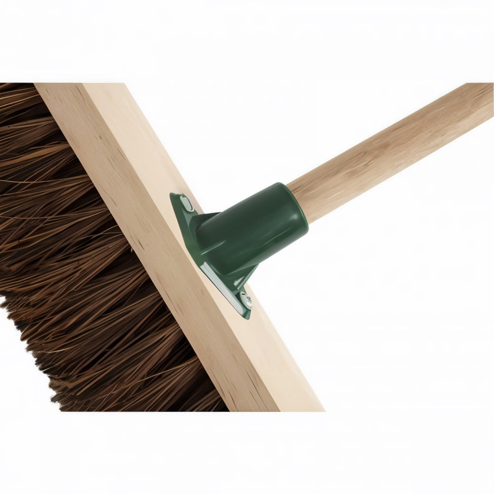 Charles Bentley Stiff Bassine Wooden Broom Head Brown 11.4-Inch F10BKT