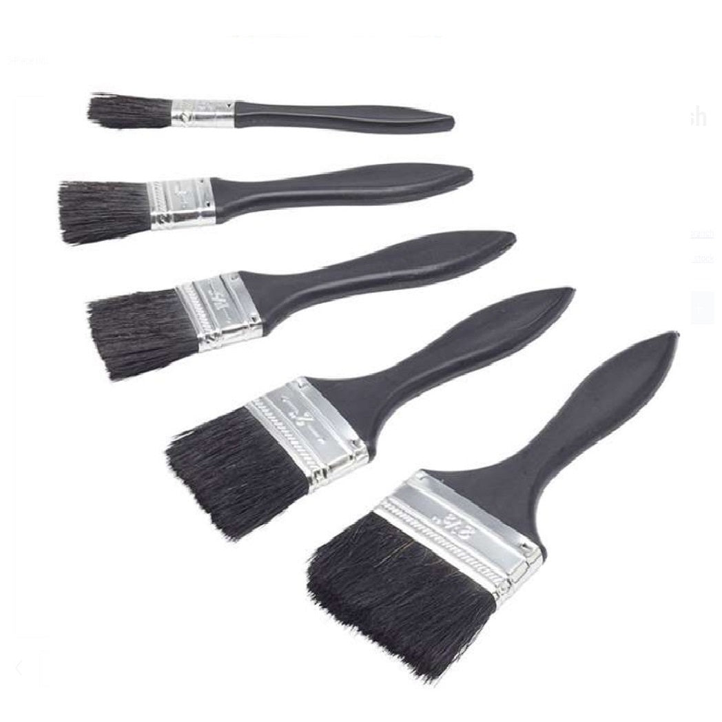 Rodo Ultra Brush Set Black Assorted Sizes Pack of 5 5PACK
