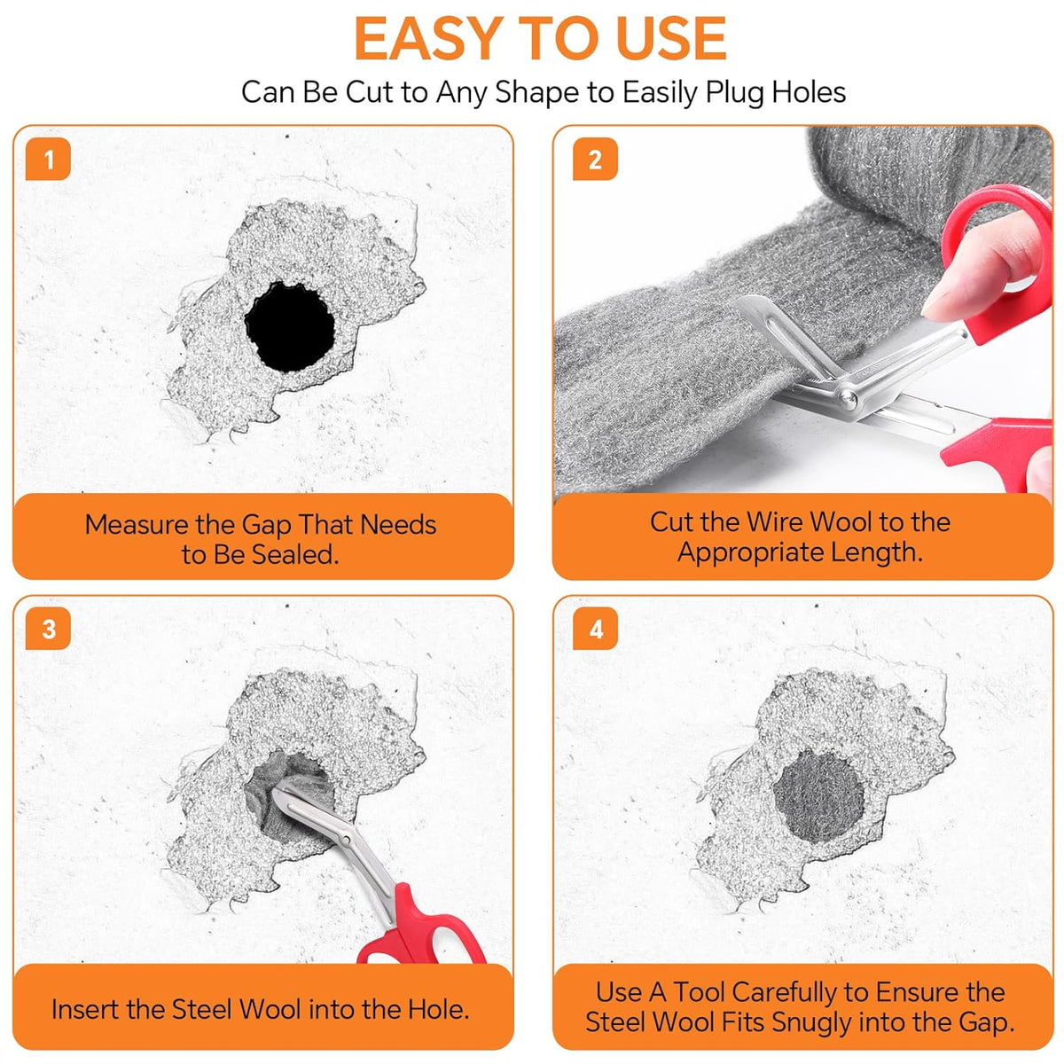 National Abrasives Versatile Steel Wool Pads Grey 150g 095623 | For Cleaning-Polishing-Sanding and Rust Removal | Heavy Duty Multi-Purpose Use