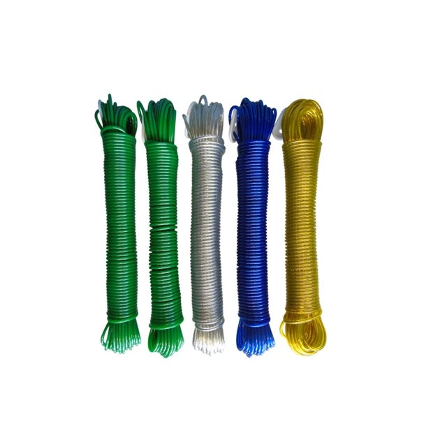 Kendon Plastic Cover Clothes Line Assorted Colours 15Mtr Pack of 1 RDPLS15 | Durable | Weather-Resistant | Ideal for Indoor and Outdoor Use
