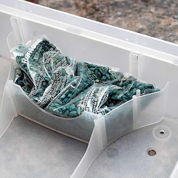 Rentokil Rodine Rat and Mouse Killer Grain Bait Green Pack of 2 PSMR11B | Kills in One Feed | Indoor and Outdoor Use | Kills Up to 10 Mice or 4 Rats