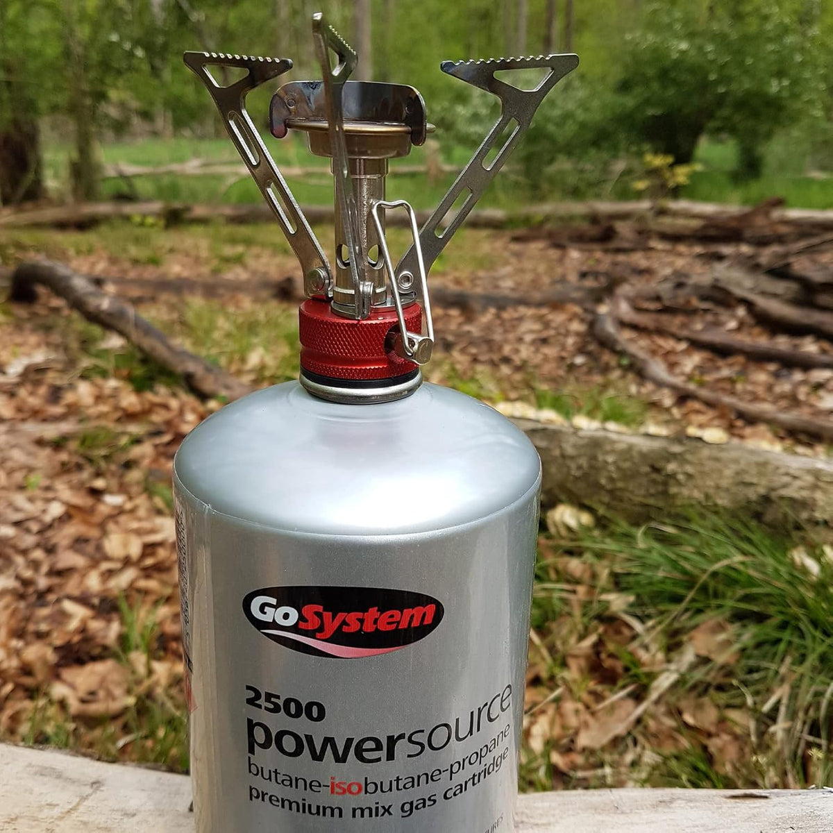 GoSystem 2500 Powersource Butane and Propane Gas Cartridge Silver 16.1cm x 10.3cm 500g G2500 | Premium Mix Fuel | For High Flame Performance | Ideal for Cold Weather Use
