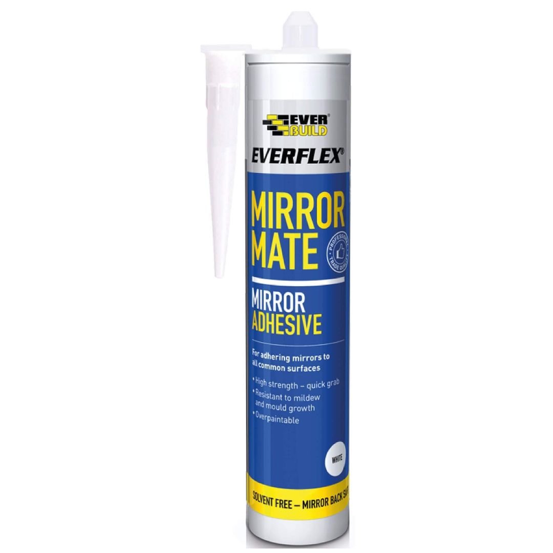 Everbuild Everflex Mirror Mate Adhesive White 290ml MIRROR