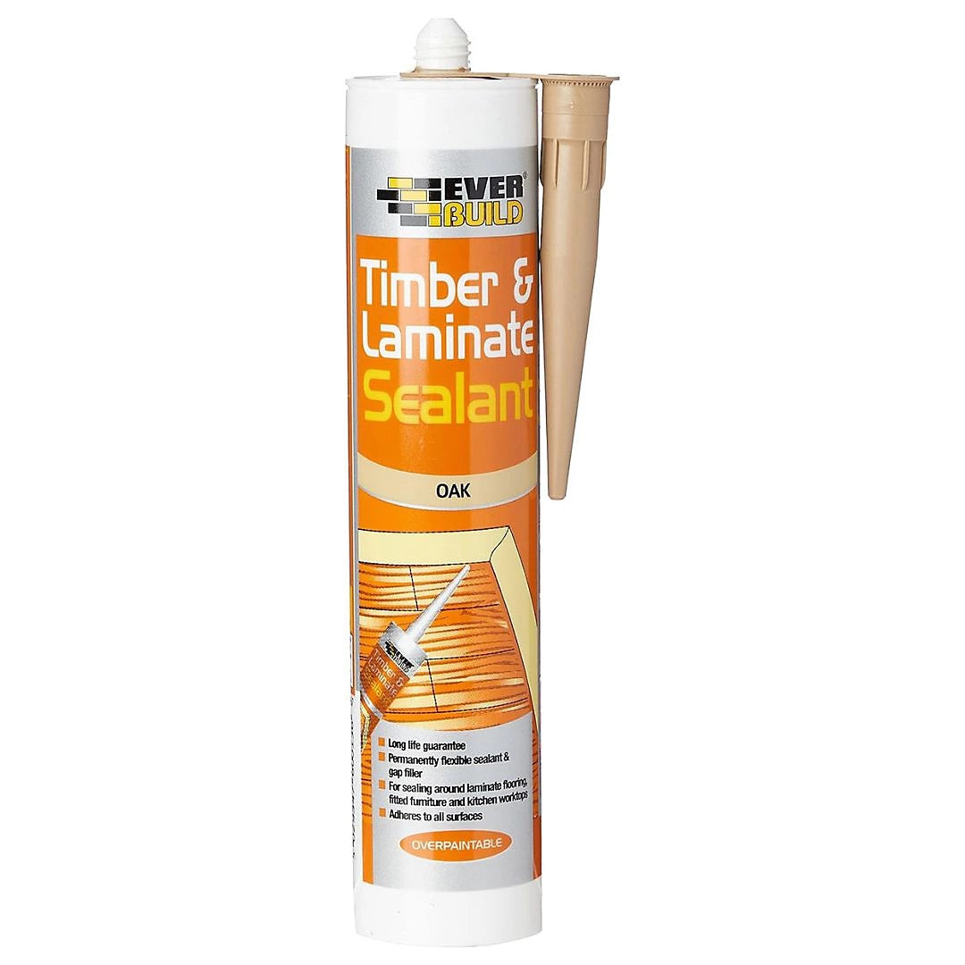 Everbuild Colourmatch Timber and Laminate Sealant Oak TIMBOAK