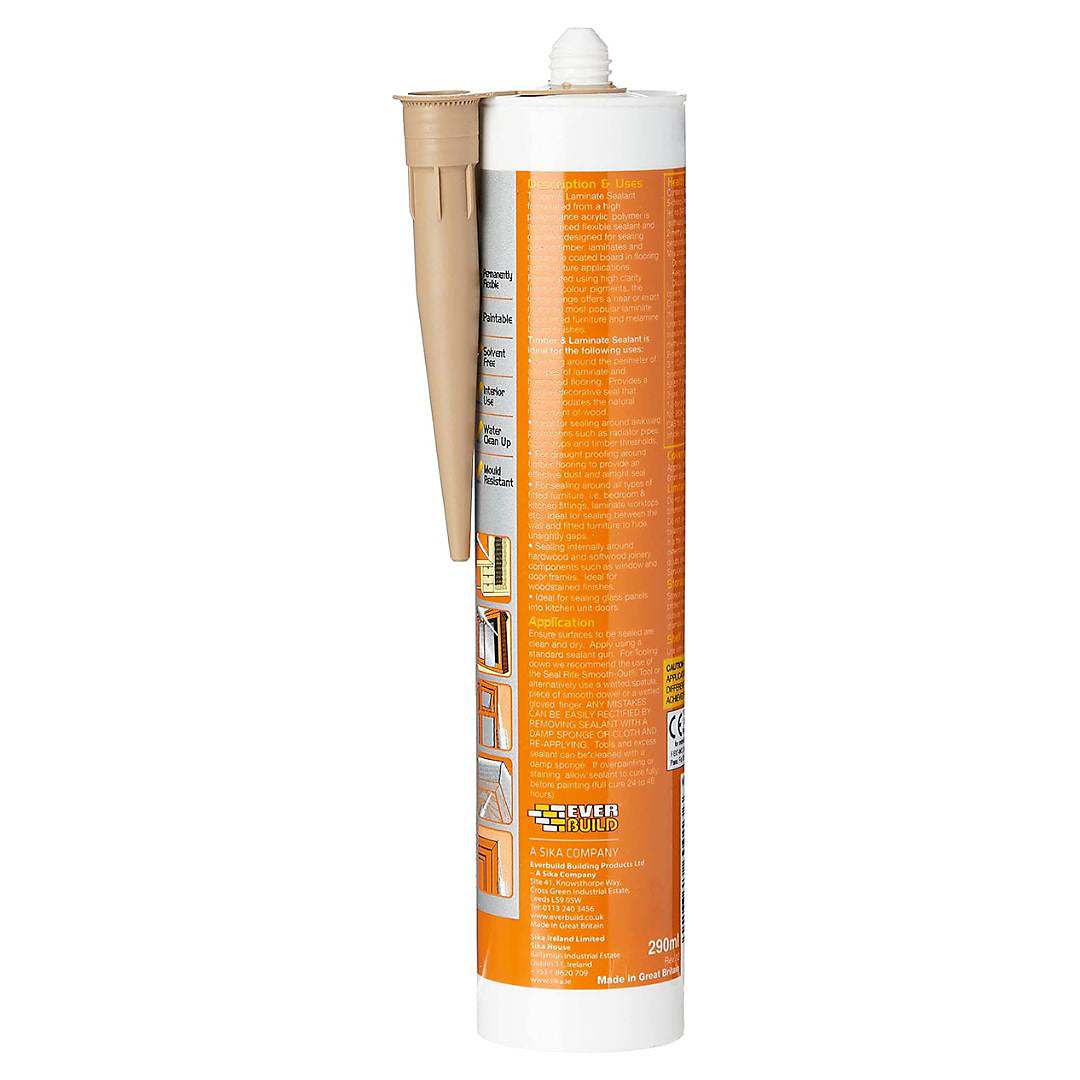 Everbuild Colourmatch Timber and Laminate Sealant Oak TIMBOAK
