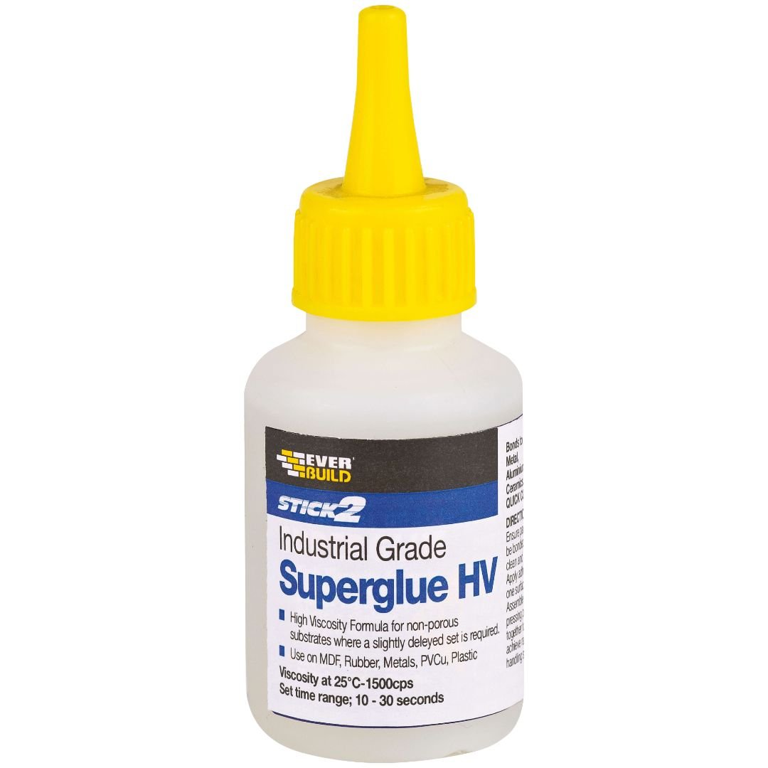 Everbuild Stick 2 Industrial Grade Superglue HV Clear 50g UN3334
