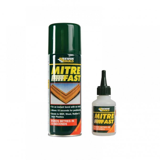 Everbuild Mitre Fast Kit Clear 489750 | Bonds Mitres in 10 Seconds