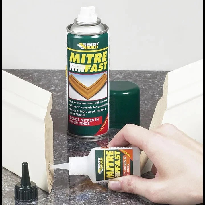 Everbuild Mitre Fast Kit Clear 489750 | Bonds Mitres in 10 Seconds
