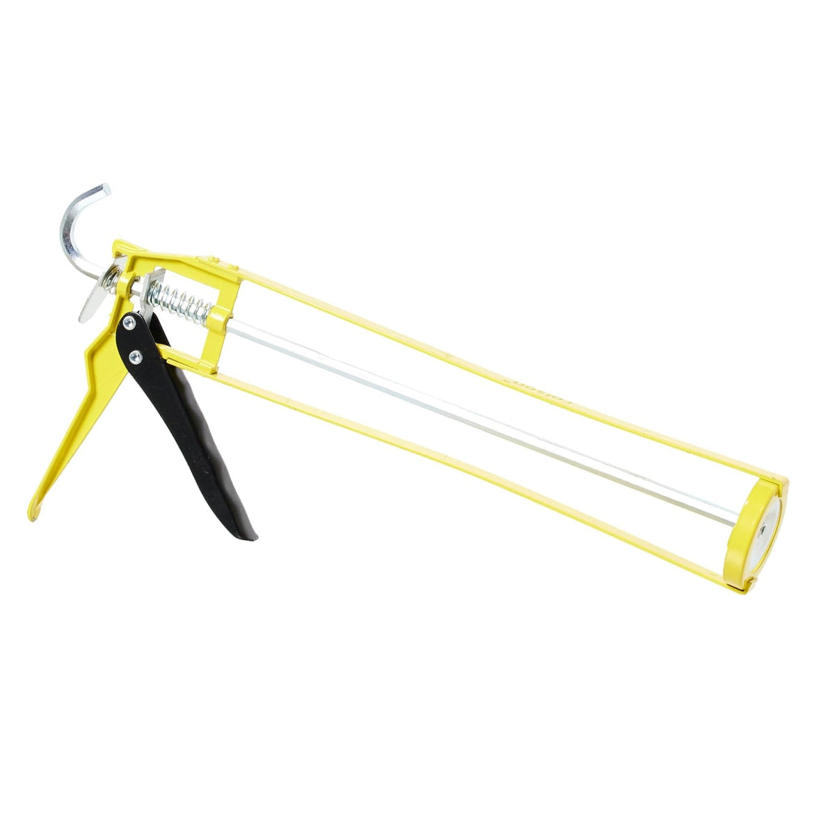 Rolson Heavy Duty Steel Skeleton Frame Caulking Gun Yellow 280mm 60990 | With Plunger and Quick Release Lever | Ideal for Silicone-Adhesive and Filler