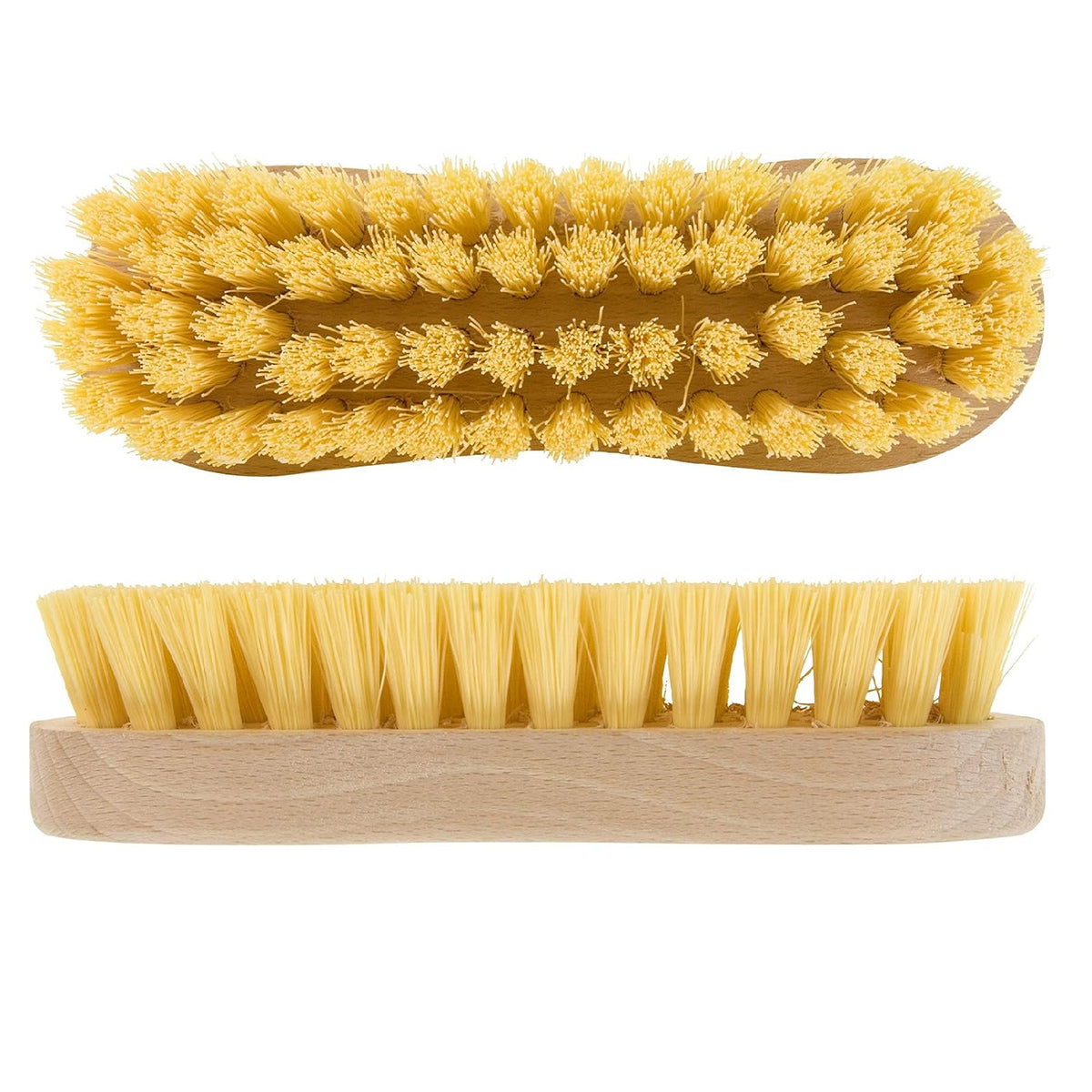 Elliott Wooden Scrubbing Brush with Curved Grip Handle Brown Small EL5222BCF