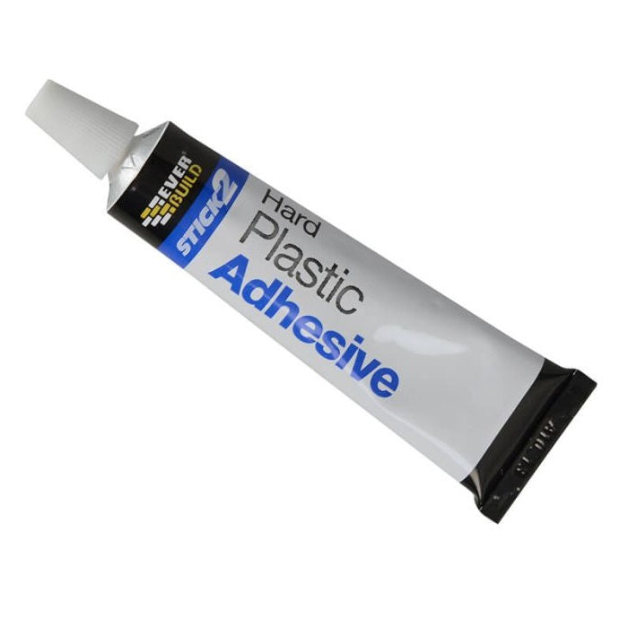 Everbuild Stick 2 Hard Plastic Adhesive Glue Clear 30ml S2HARD