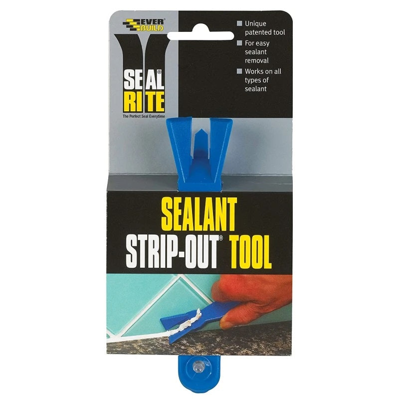 Everbuild Sealant Strip Out Tool Blue STRIPOUT | Unique Patented Tool | For Easy Sealant Removal | Works on all Types of Sealant