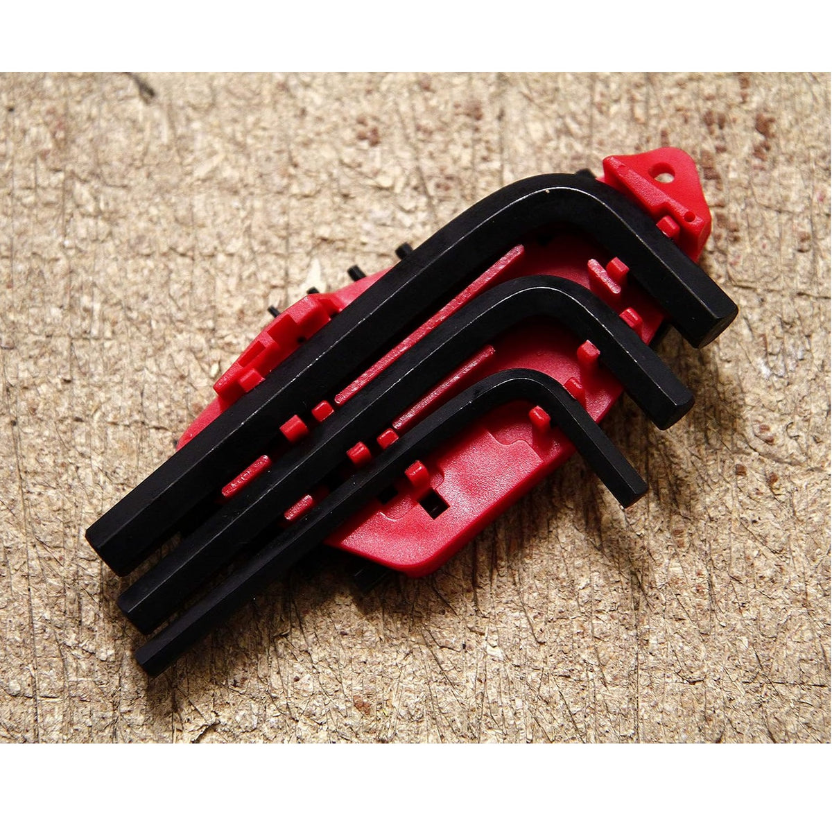 Rolson Metric Hex Key Set Black Assorted Size Pack of 10 40352 | Manufactured from Carbon Steel | Complete with Storage Rack