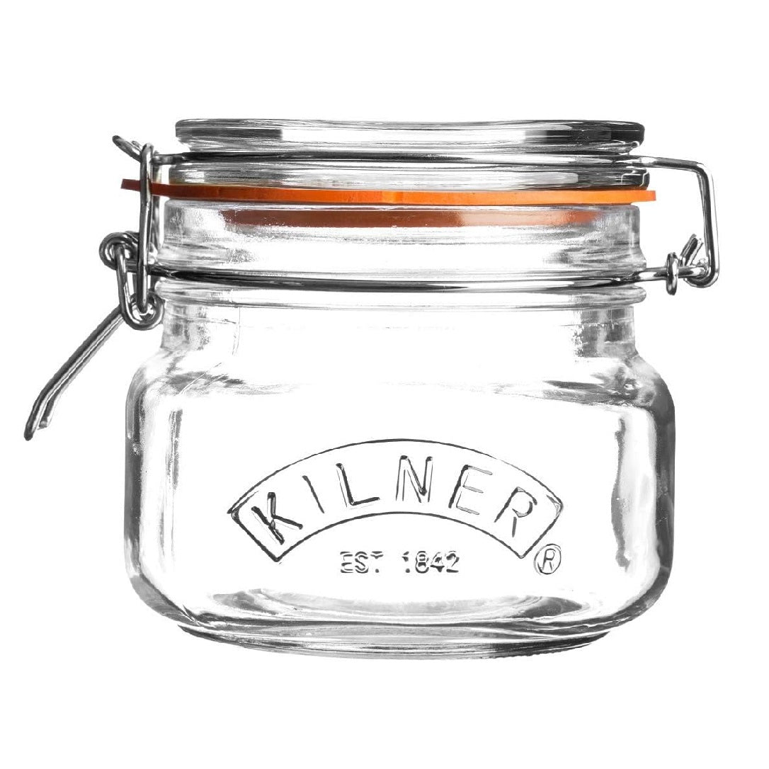 Kilner Square Clip top Jar Glass 0.5Ltr â€Ž0025.510
