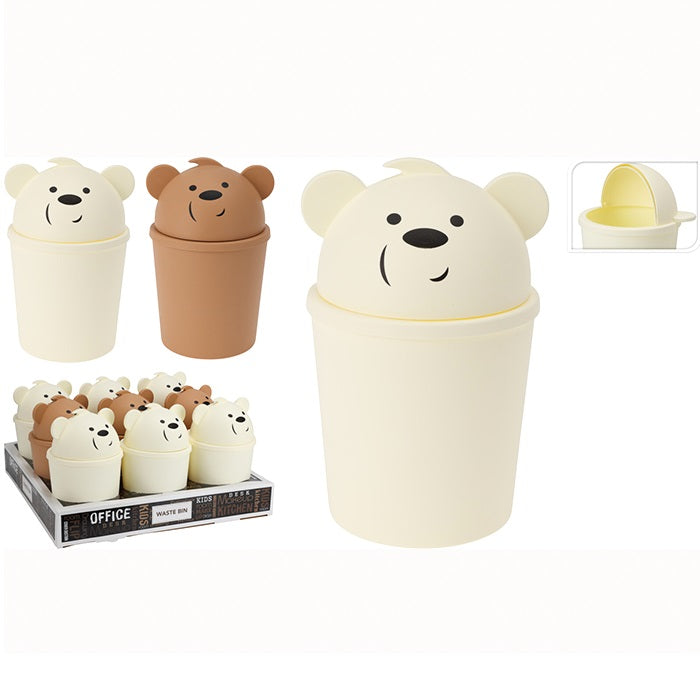 Small Waste Bin Assorted Colours 1.5Ltr 14000080