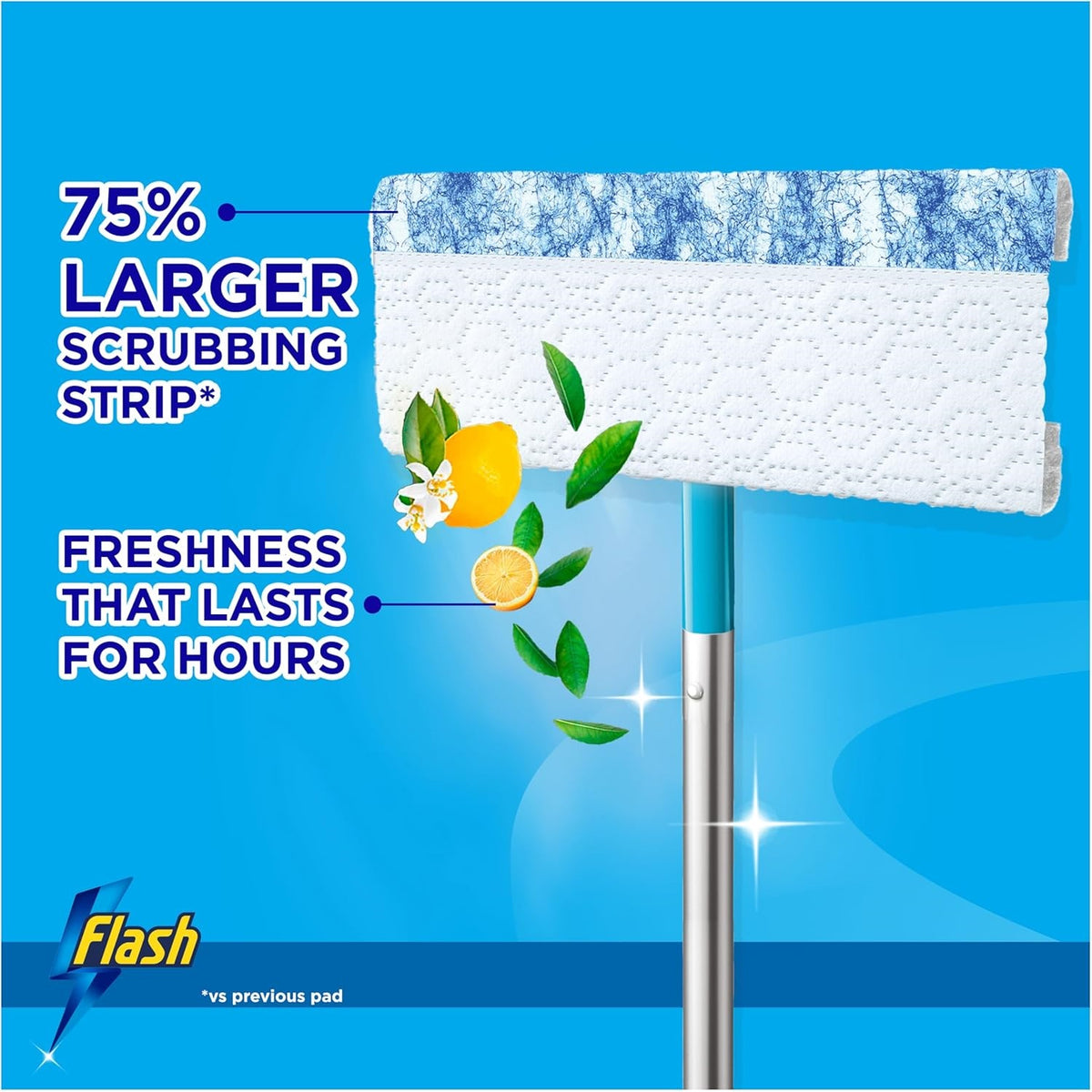 Flash Citrus Fresh Speed Mop Starter Kit Blue C010090 | Easy Scrub Fast Clean