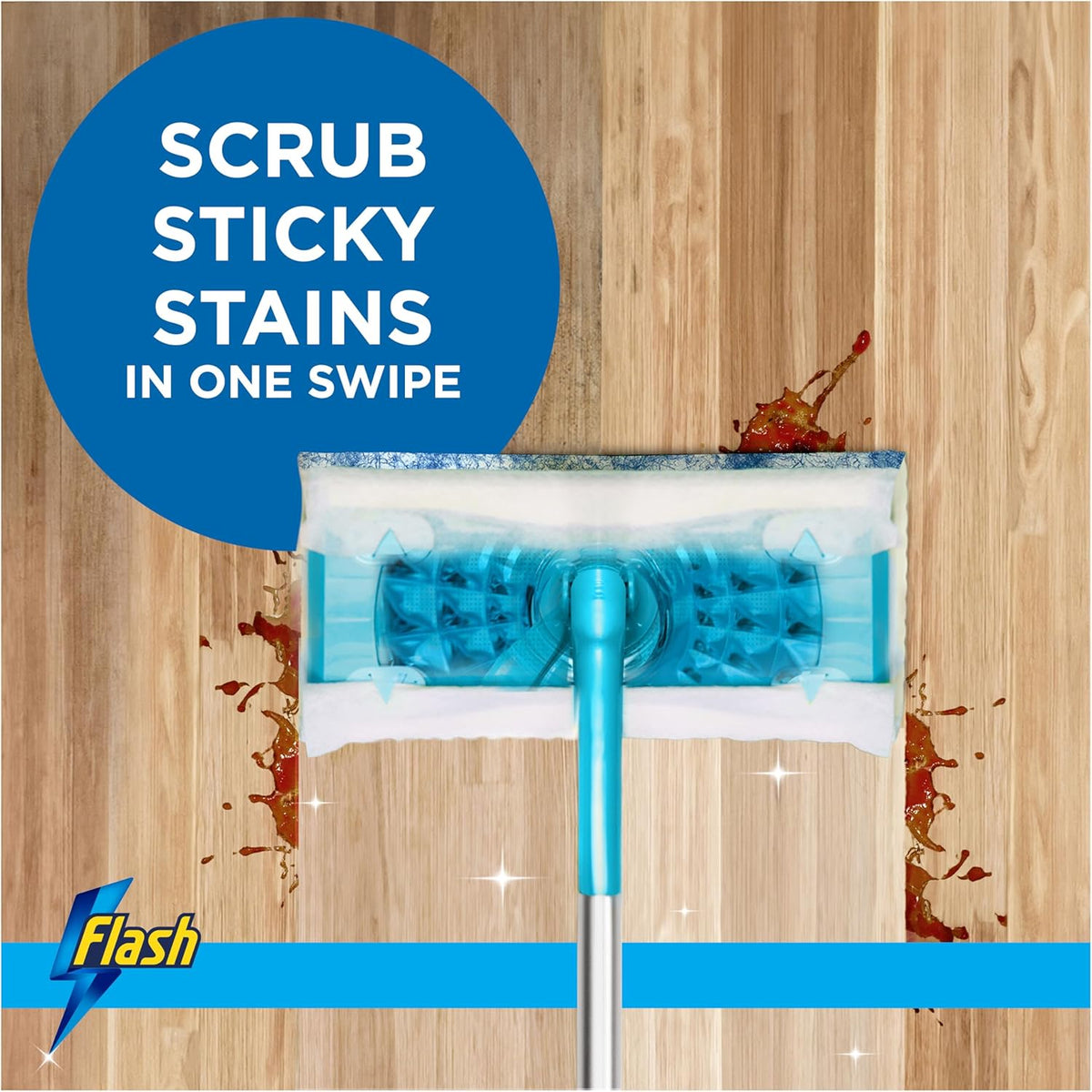 Flash Citrus Fresh Speed Mop Starter Kit Blue C010090 | Easy Scrub Fast Clean