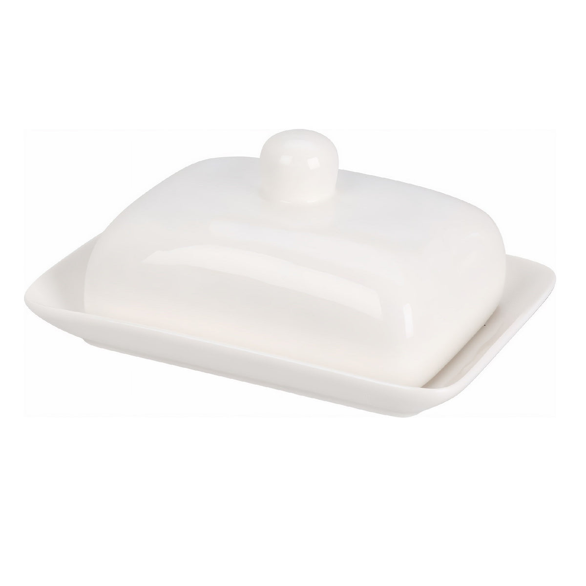 Porcelain Butter Dish White 16.5cm x 11.8cm DN1801700