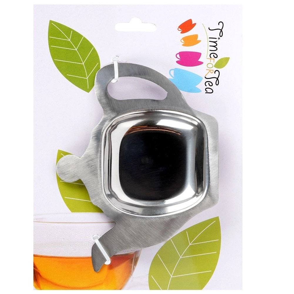 Time for Tea Stainless Steel Tea Bag Holder Silver 130mm x 95mm A12403360