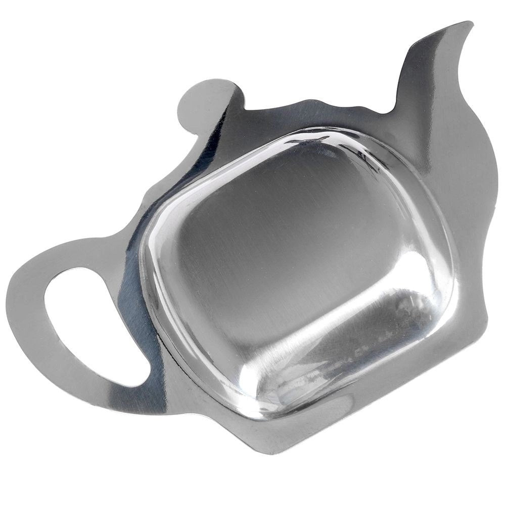 Time for Tea Stainless Steel Tea Bag Holder Silver 130mm x 95mm A12403360