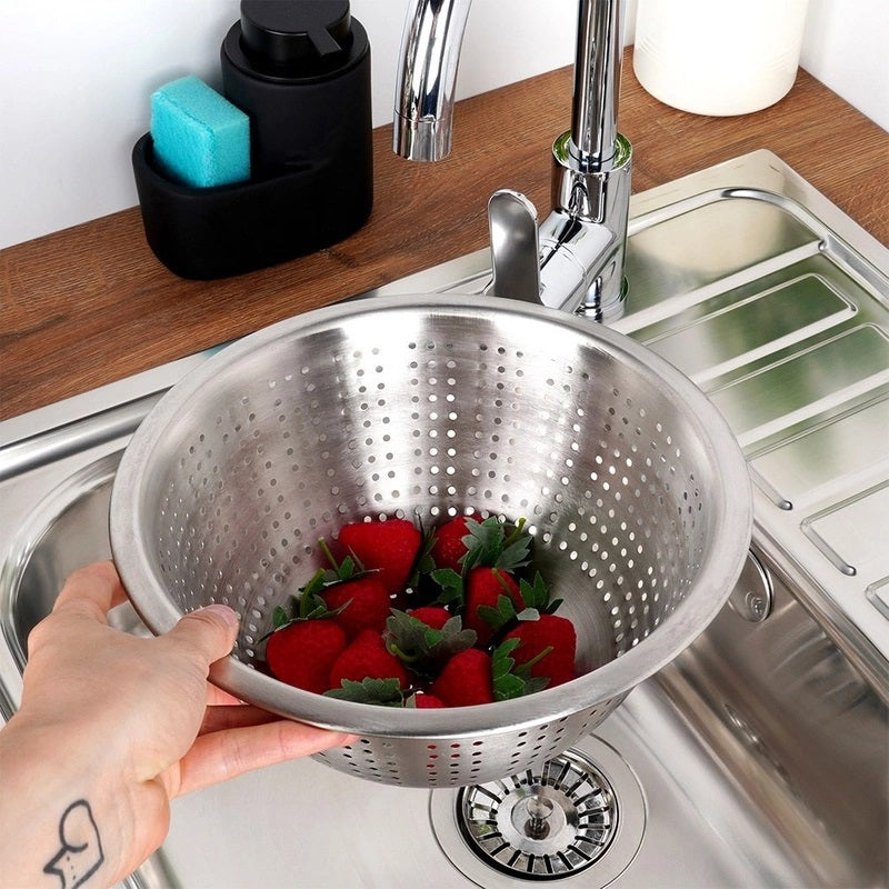 Excellent Houseware Stainless Steel Colander Silver 24cm x 11cm A12401490