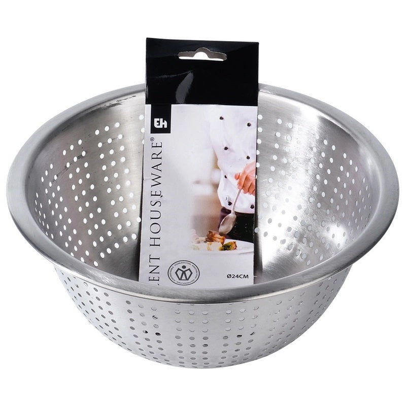Excellent Houseware Stainless Steel Colander Silver 24cm x 11cm A12401490