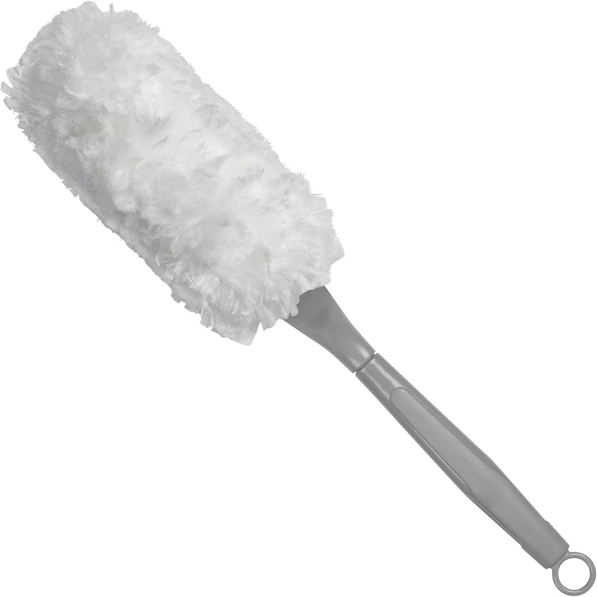 Elliott Fluffy Duster Grey and White 10F00096 | Includes 5 Heads | 360 Degree Design | Replaceable Head | Collects Dust | Compact Size that Fits Easily into Tight Spaces | Lightweight and Easy to Handle